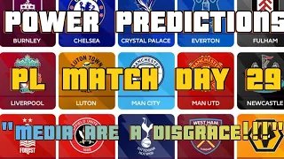 PL MATCH DAY 29 PREVIEW & PREDICTIONS | ERIK TEN HAG "MEDIA ARE A DISGRACE"