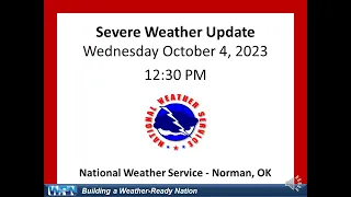 Severe Weather Update - 12:30 PM | October 4th, 2023
