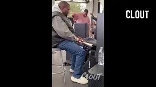 Kanye West Jamming At His 'Sunday Service' In Detroit!