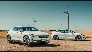 Polestar 2 vs Tesla Model 3 A  Comparison of Electric Vehicle Titans