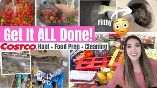 COSTCO HAUL, PRODUCE PREP & SPRING CLEANING! | Get It All Done Motivation