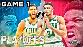 Milwaukee Bucks vs Boston Celtics - 4K - PLAYOFFS - CONF SEMIS - GAME 1 - NBA 2K22 PS5