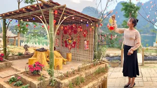 TIMELAPSE :How Hoa built a bamboo resort hut, decorated it for Tet and welcomed the new year