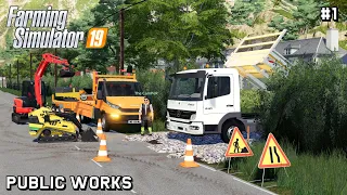 Building a new DRIVEWAY with @TheCamPeRYT | Public Works | Farming Simulator 19 | Episode 1