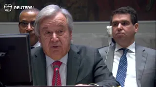 UN chief rejects accusations that he justified Hamas attacks on Israel
