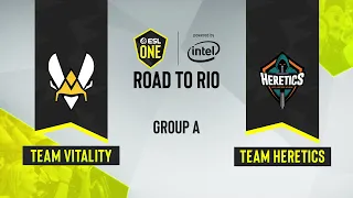 CS:GO - Team Vitality vs. Team Heretics [Nuke] Map 1 - ESL One: Road to Rio - Group A - EU