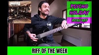 PANTERA 'RIFF OF THE WEEK' #11 - PSYCHO HOLIDAY - LESSON  Intro Riff With Picking Variations 🔥