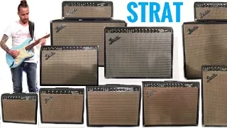 Shootout! STRAT and 9 Vintage BLACKFACE Fender Amps