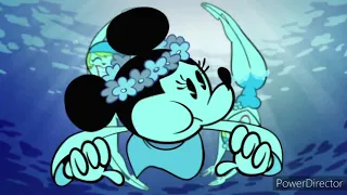 Mickey mouse short:roll em underwater scene