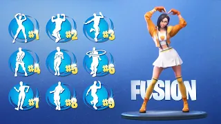 GUESS THE FUSION OF DANCES - EXTREME MODE - FORTNITE CHALLENGE | tusadivi