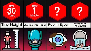 What If You Flushed Yourself Down The Toilet? - Timeline Comparison