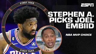 Joel Embiid is Stephen A.'s choice for NBA MVP 🏆 | First Take