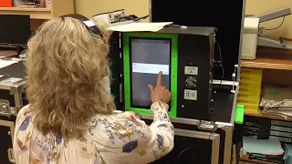 Board of Elections Working with an Accessible Voter on the BMD