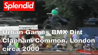 Urban Games BMX Dirt Competition, Clapham Common, London, circa 2000 Mid School BMX.