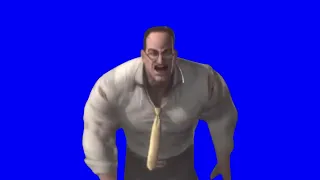 Senator Armstrong running at you then punching you Bluescreen