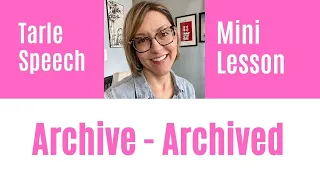 How to Pronounce ARCHIVE & ARCHIVED - #SHORTS Quick English Pronunciation Mini Lesson