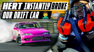 Hert Broke Our R32 Drift Car On The First Lap..