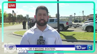 Coast Guard, FWC and local law enforcement searching for 4 boaters on the Gulf of Mexico