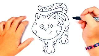 How to draw a Cat for kids | Cat Drawing Lesson Step by Step