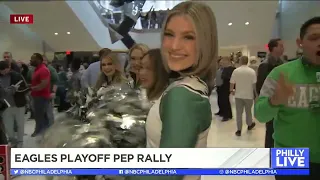 Go Birds! Comcast Campus Hosts Eagles Pep Rally