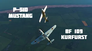 DCS: P-51D Mustang vs Bf 109K-4 over Dunkirk - WWII Dogfights