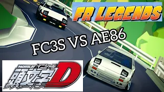 FR Legends × Initial D First Stage: FC3S vs AE86