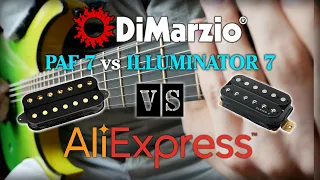 DiMarzio PAF 7 vs illuminator 7 vs Aliexpress Alnico 5