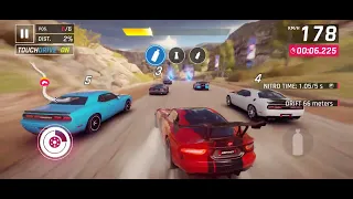 Driving dodge cars in asphalt 9