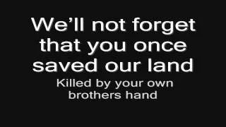 Sabaton -  Hail To The King (lyrics) HD