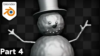 Part 4 - Blender for Complete Beginners Tutorial Series (Modeling Parts of the Snowman)