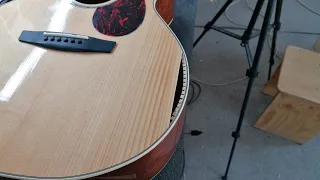 Repairing a crack on a guitar soundboard