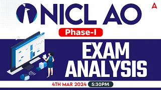 NICL AO Exam Analysis 2024 | 4 March 2024 | NICL AO Exam Asked Questions & Expected Cut Off