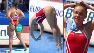 Laura Valore (Denmark) 3m Springboard || European Championships Diving best moment top