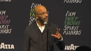 Da'Vine Joy Randolph, Jeffrey Wright, Celine Song speak backstage at Spirit Awards