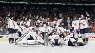 NHL 17 World Cup of Hockey 2016 Team USA Celebration! (PS4)