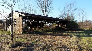 Cleaning up old abandoned farm