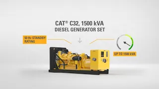 Cat® C32, 1500 kVA 50Hz Diesel Generator Set