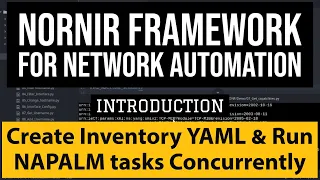 Nornir Network Automation Python Framework Tutorial: Create Device Inventory &run tasks concurrently