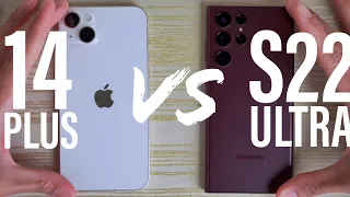 iPhone 14 Plus vs Samsung Galaxy S22 Ultra SPEED TEST!