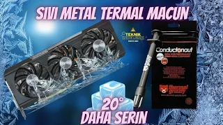 Sıvı metal termal macun denedik 20° daha serin ! Thermal grizzly .