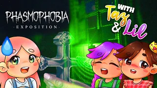 i played the new PHASMOPHOBIA UPDATE with taz and lil! 💀