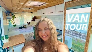 DIY Dreamy Cottage Camper Van🙏🏼💛| VAN TOUR