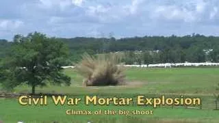 Civil War Mortar Explosion