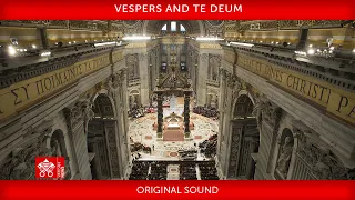 31 December 2023 Vespers and Te Deum Pope Francis