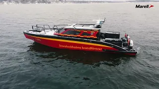 Marell M15 Fireboat 'Balder' with triple Volvo Penta D6-440