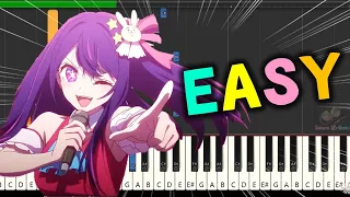 Idol - EASY (Piano Tutorial) Oshi no Ko OP  YOASOBI