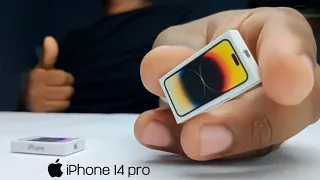 This is Apple iphone 14 pro gold mini phone unboxing part 14