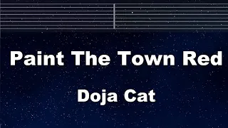 Practice Karaoke♬ Paint The Town Red - Doja Cat 【With Guide Melody】 Instrumental, Lyric, BGM