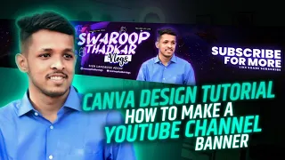 Canva Design Tutorial : How to make a Youtube Channel Banner 2024 | Indian Sign Language |