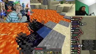 xQc Checks In On Forsen Speedrunning Minecraft